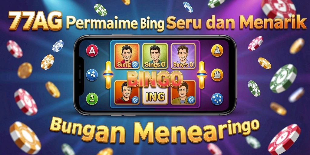 Layar permainan Bingo yang menyenangkan dan penuh warna.