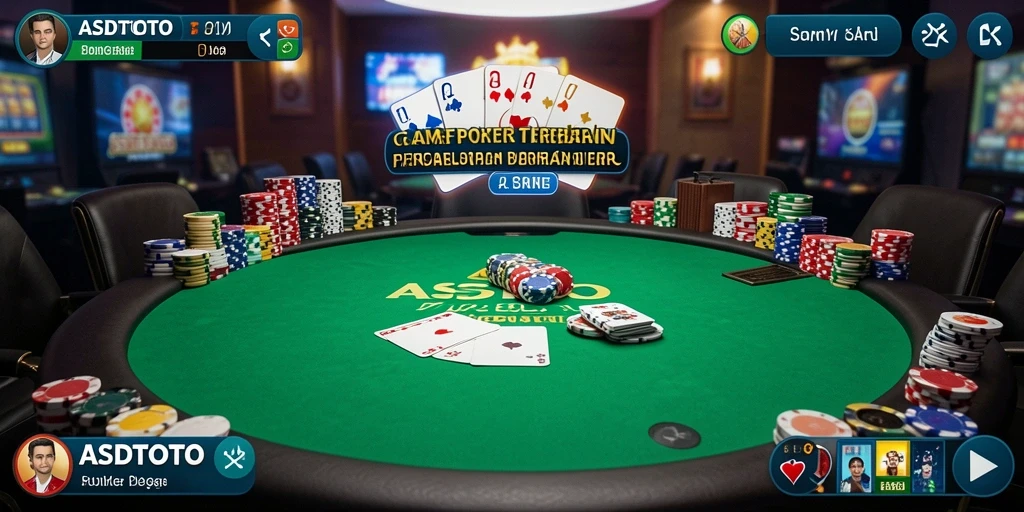 Screenshot gameplay ASDTOTO menampilkan keseruan permainan Poker mendebarkan.