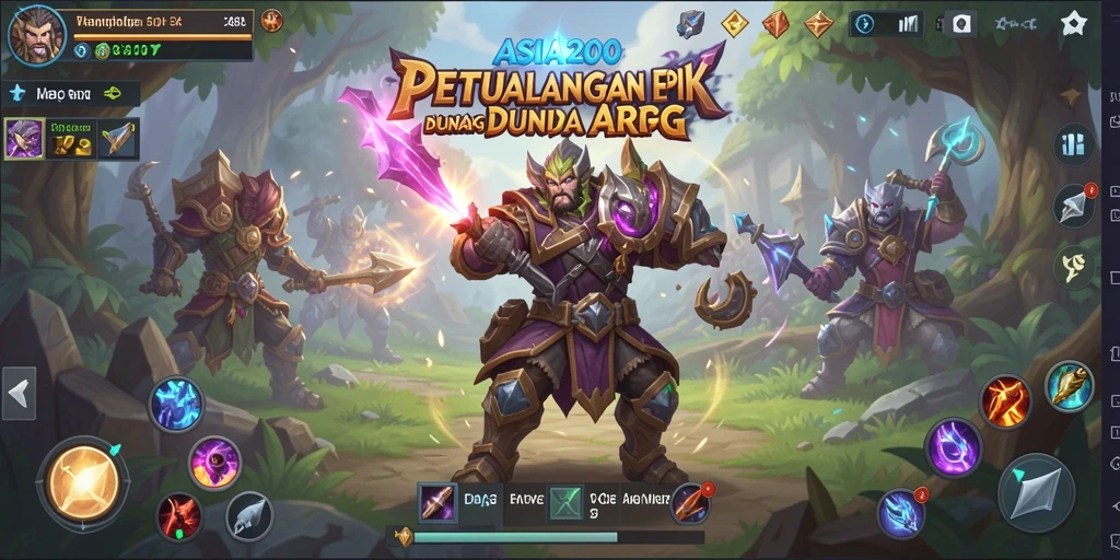 Screenshot dari gameplay ARPG ASIA200 yang menampilkan aksi seru.