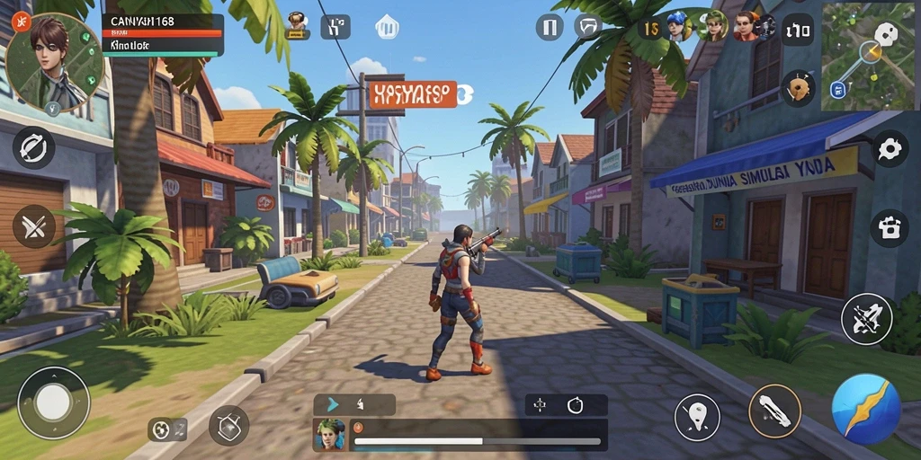 Tampilan utama gameplay CANVA168 yang menampilkan kreativitas dalam simulasi.
