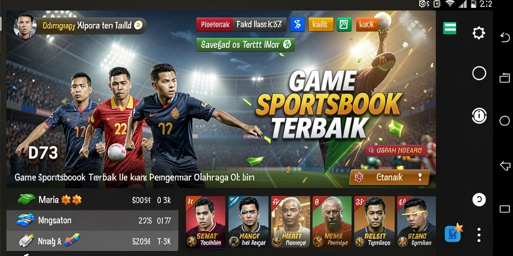 Screenshot D73 menampilkan antarmuka taruhan olahraga yang menarik dan interaktif.