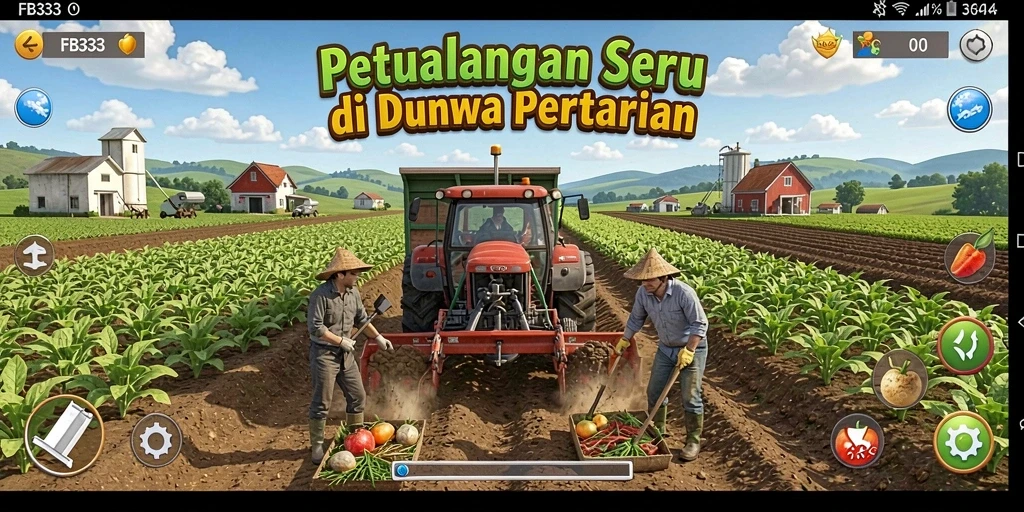 Tampilan gameplay FB333 yang menarik dalam dunia pertanian.