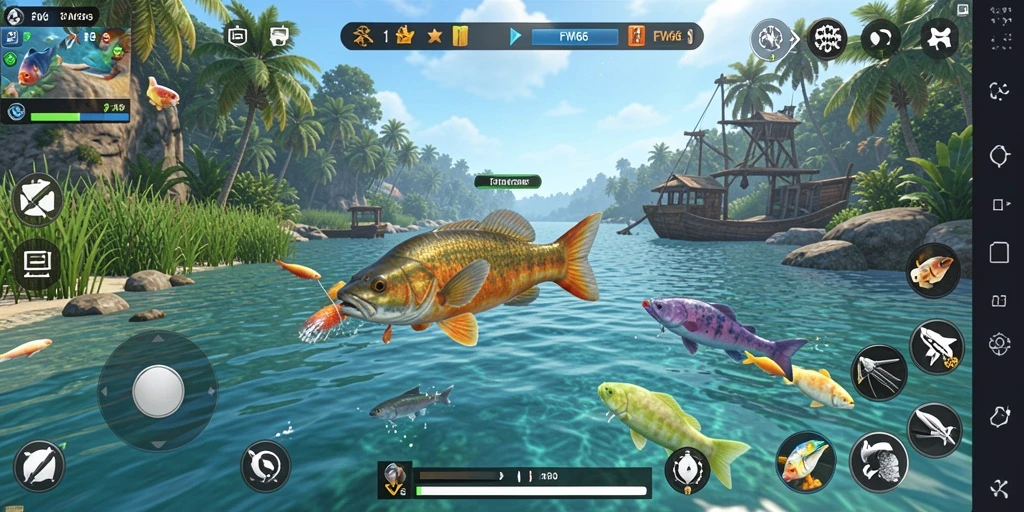 Tangkapan ikan besar di FW66 menampilkan aksi memancing yang seru.