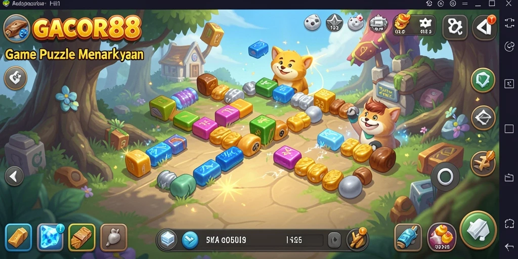 Tampilan gameplay menarik dari GACOR88 yang mencerminkan aspek Puzzle.