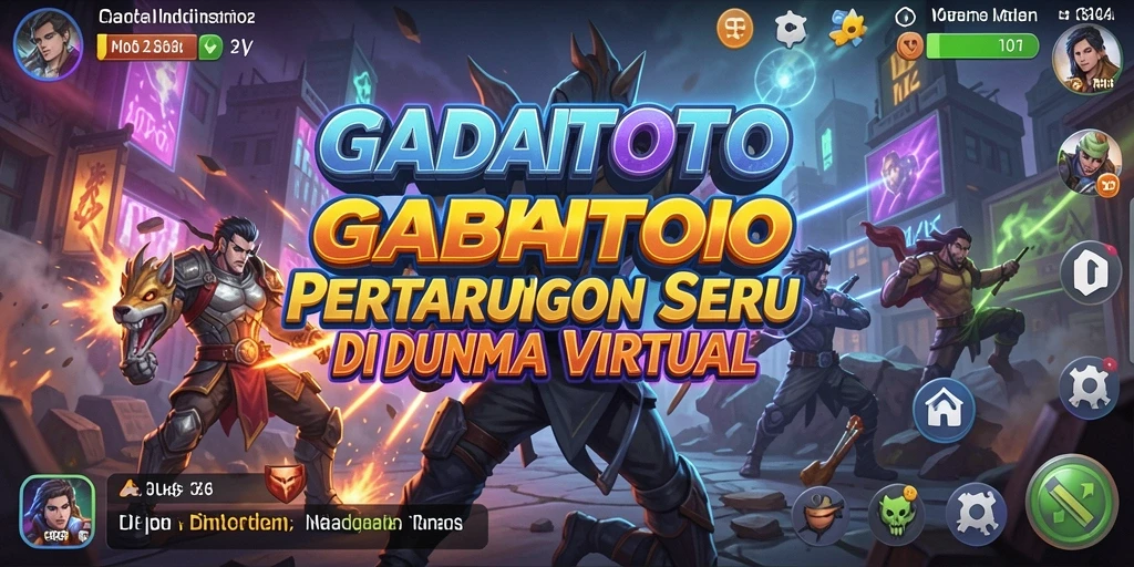Tampilan gameplay GADAITOTO yang intens dalam pertarungan seru.