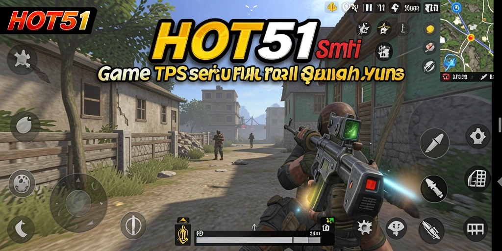 Tangkapan layar HOT51 menampilkan aksi penuh ketegangan di arena TPS.