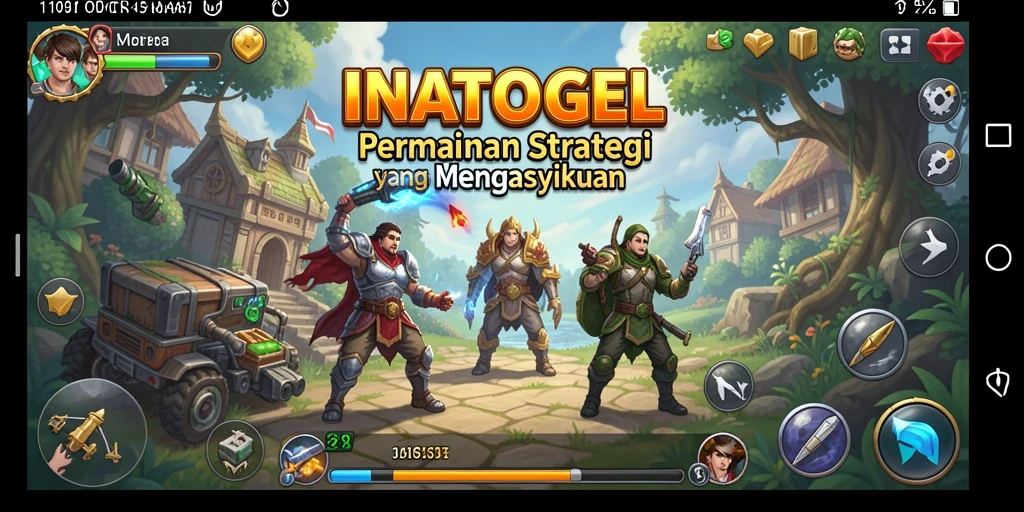Tampilan gameplay strategi mendalam dalam INATOGEL.