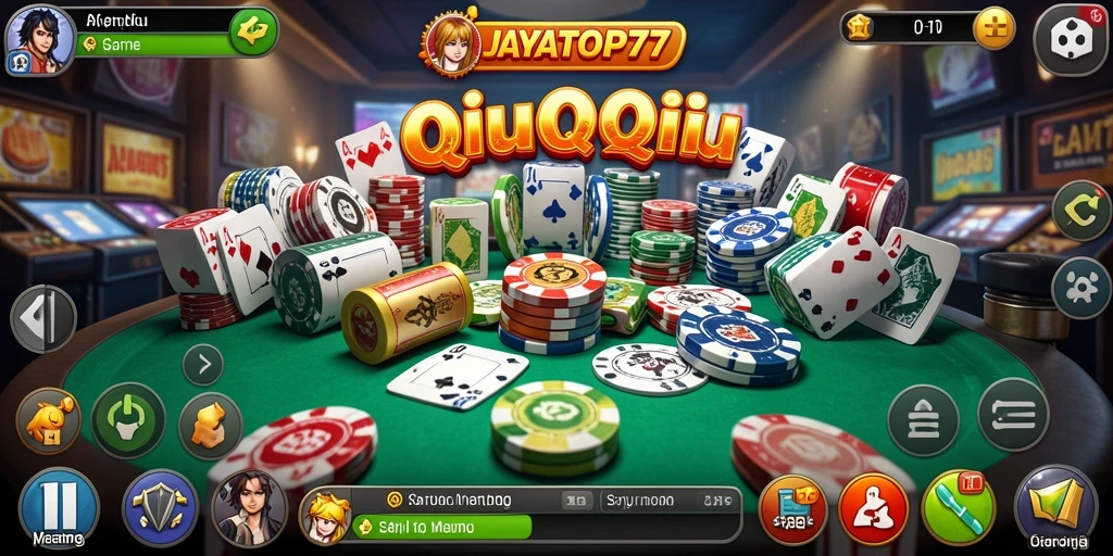 Tampilan gameplay QiuQiu yang mengasyikkan dan penuh strategi.