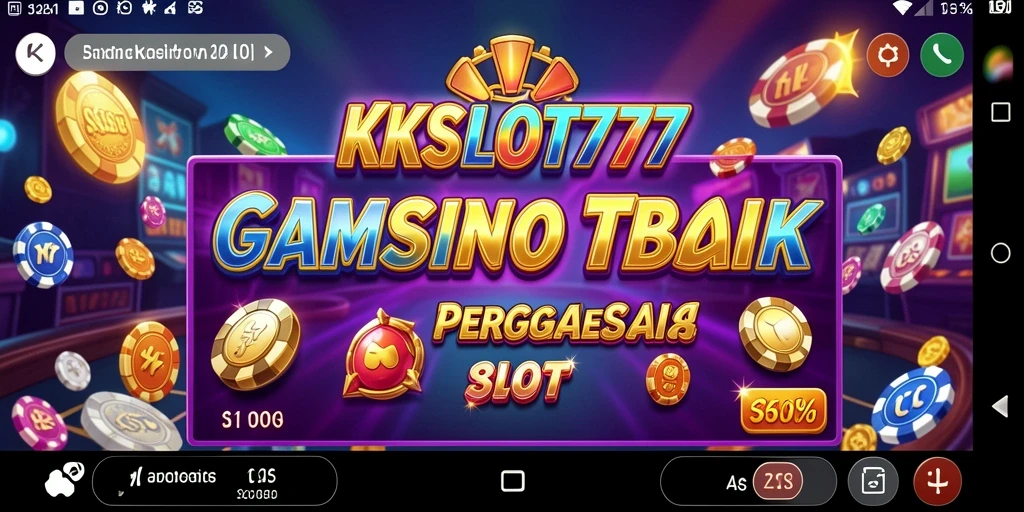 Screenshot gameplay KKSLOT777 yang menampilkan suasana kasino yang mendebarkan.