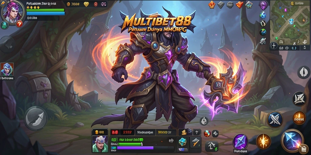 Tangkapan layar gameplay MULTIBET88 yang menakjubkan di dunia MMORPG.