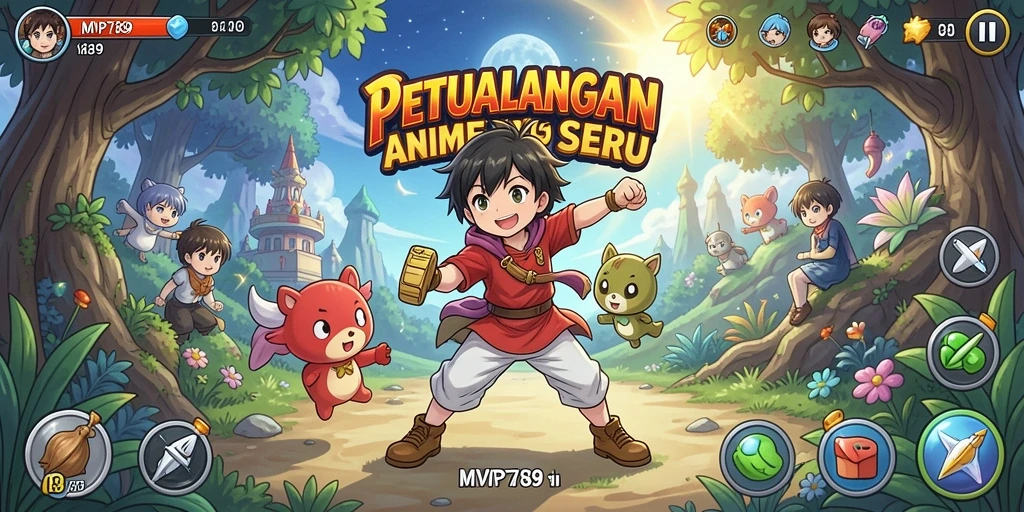 Tampilan dinamis dari gameplay seru MVP789 di dunia Anime.