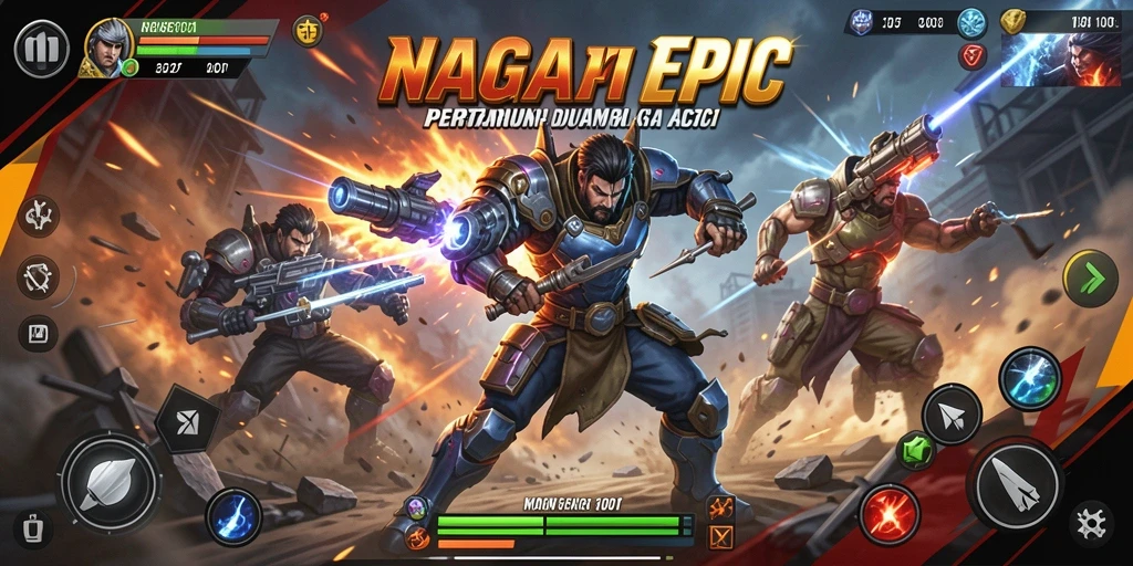Gameplay menegangkan NAGA1001 yang penuh aksi.