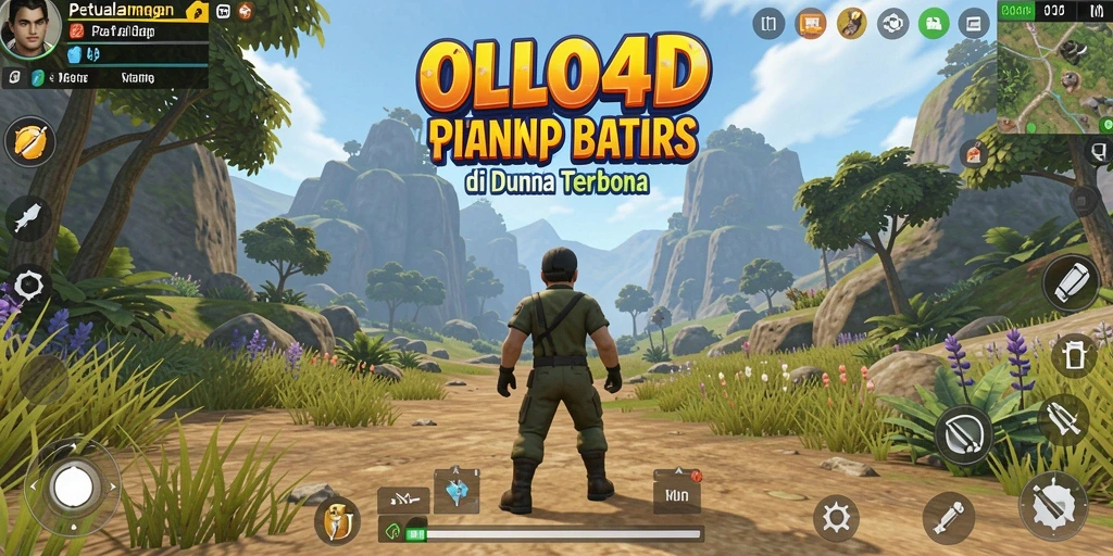 Tampilan gameplay OLLO4D yang menakjubkan di dunia terbuka.