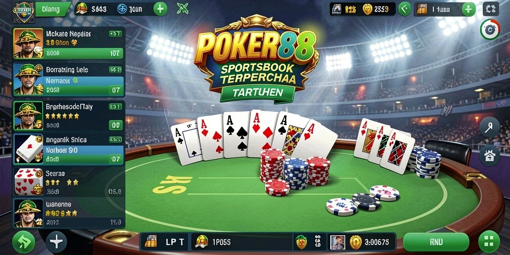 Tampilan menarik dari fitur taruhan langsung POKER88 saat pertandingan berlangsung.