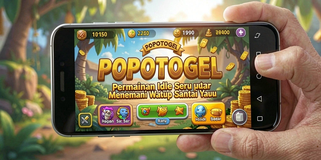 Tampilan gameplay seru dari POPOTOGEL dengan fitur Idle.