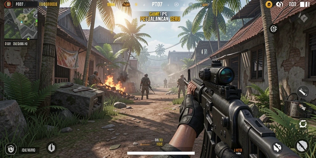 Gameplay seru dari PT707 menampilkan aksi tembak-menembak yang mendebarkan.