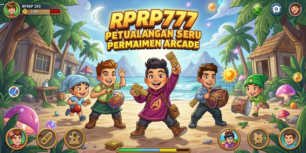 Screenshot menunjukkan gameplay penuh aksi di RPRP777.