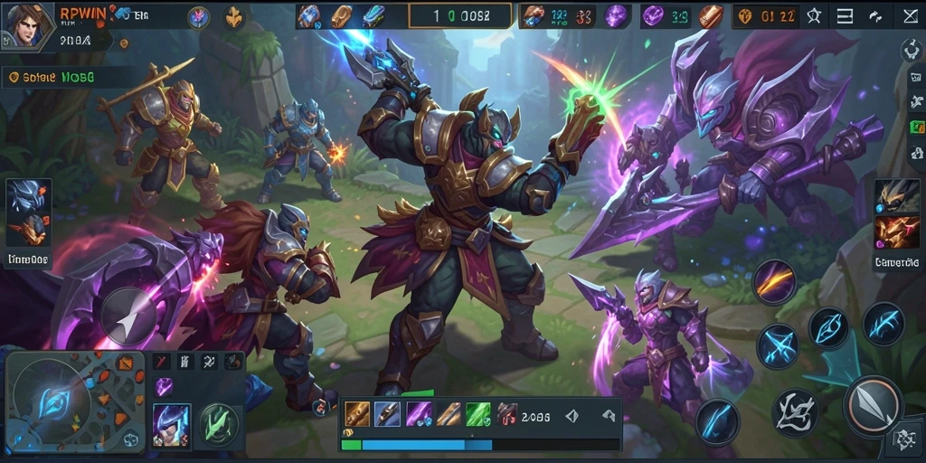 Tangkap aksi seru gameplay RPG MOBA di RPWIN.
