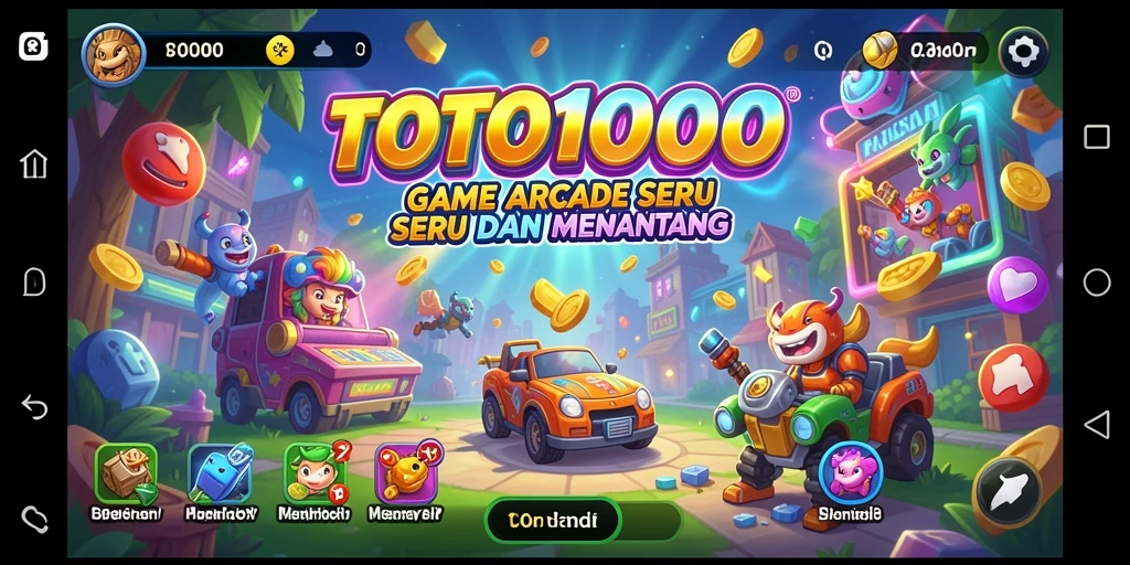 Tampilan gameplay menantang dan penuh warna di TOTO1000.