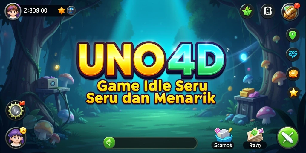 Screenshot gameplay <strong>UNO4D</strong> menunjukkan keseruan manajemen sumber daya Idle.