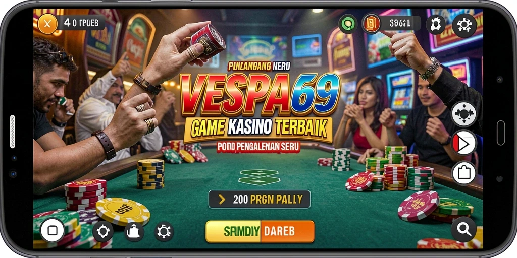 Tampilan menarik gameplay VESPA69 di Kasino online.