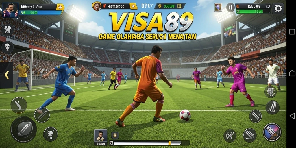 Tampilan gameplay menegangkan dan mengasyikkan dalam VISA89.