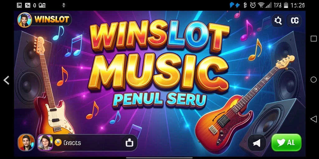 Tampilan seru gameplay Musik di WINSLOT yang penuh warna.