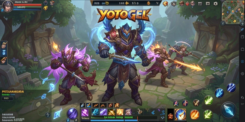 Tampilan gameplay YOTOGEL dengan petualangan seru di dunia MMORPG.